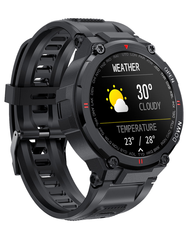 verstelbare outdoor smartwatch met weerfunctie